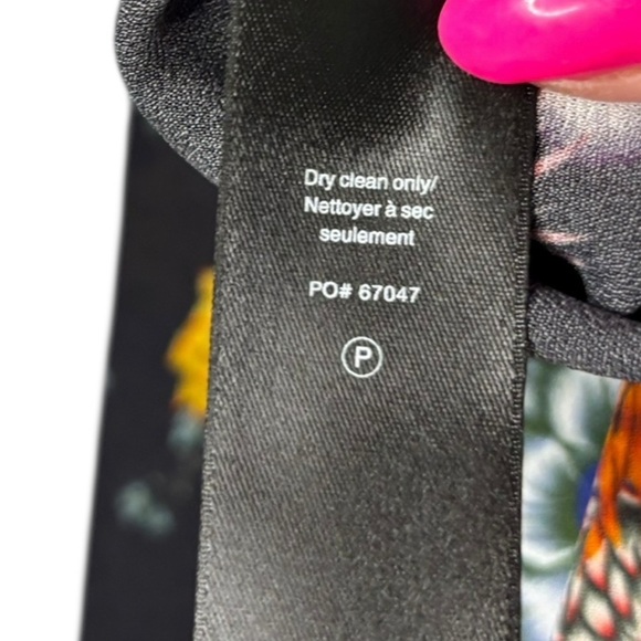 rag & bone Farren Floral Long Sleeve Button-Up Top in Black Floral Size XL - Picture 8 of 13